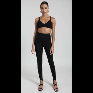 Leset Rio Ponte Stirrup Leggings Pants Black
